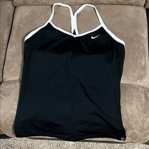 Nike Black Tank Top with White Trim